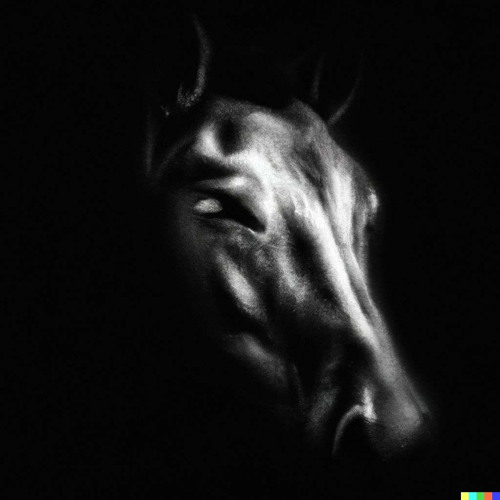 a horse, photograph taken by Lee Jeffries